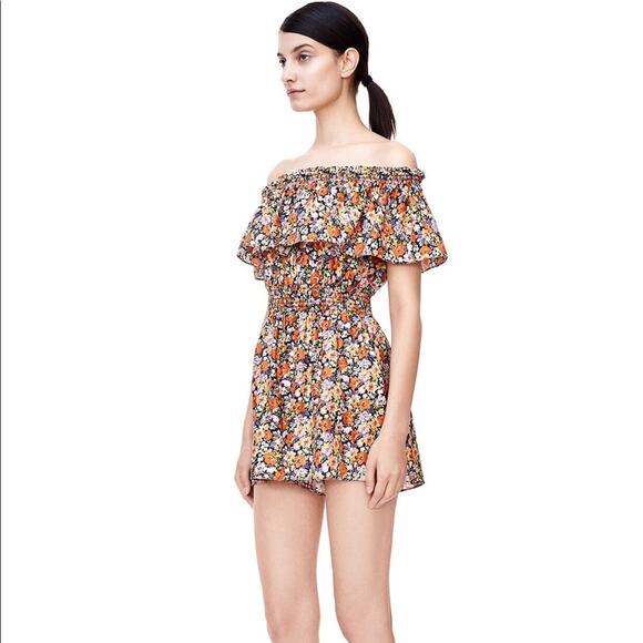 Rebecca Taylor Off Shoulder Moonlight Romper Size 10 NWOT - Picture 5 of 12